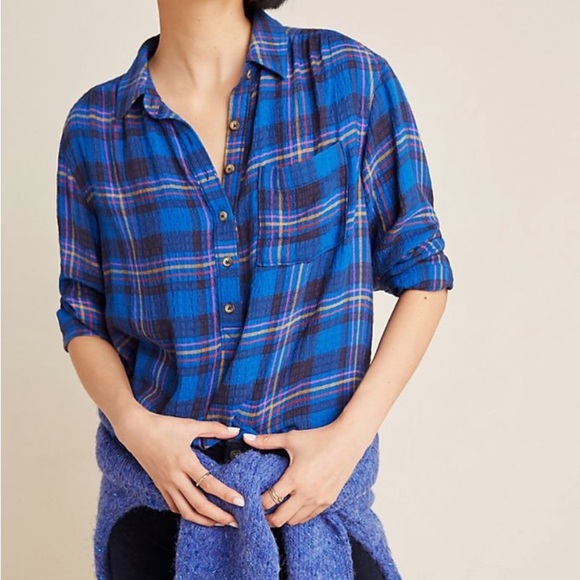 Anthropologie Tops - Anthropologie Isadora Button-Back Tunic